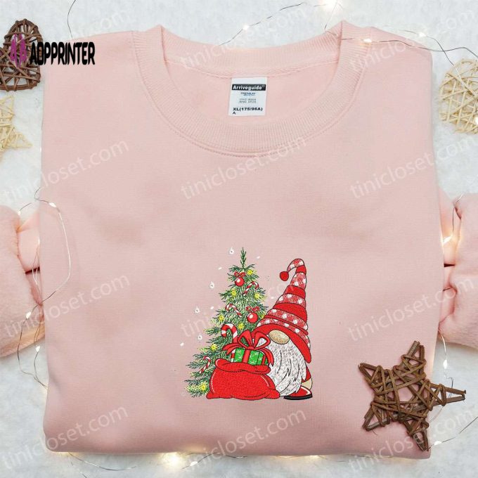 Christmas Gnome Embroidered Hoodie: Best Family Gift Idea Festive Sweatshirt