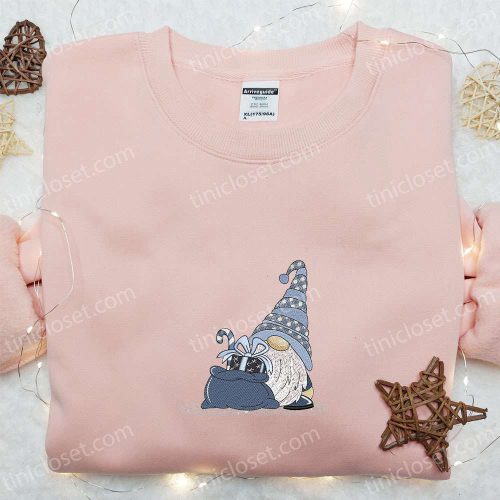 Gnome Embroidered T-Shirt & Sweatshirt: Best Christmas Gift Ideas for Family