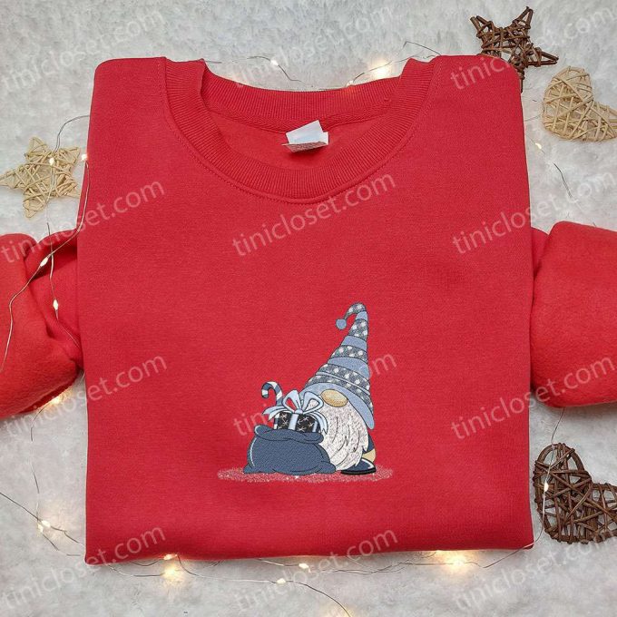 Gnome Embroidered T-Shirt & Sweatshirt: Best Christmas Gift Ideas for Family