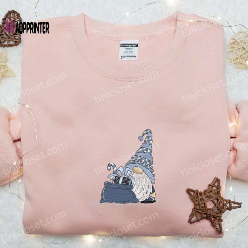 Gnome Embroidered T-Shirt & Sweatshirt: Best Christmas Gift Ideas for Family