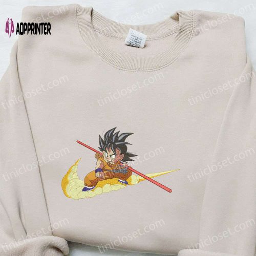 Dragon Ball Anime Shirt Goku Embroidered Tee for True Fans