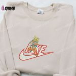 Goku Kameha x Nike Anime Embroidered Sweatshirt: Dragon Ball Shirt Perfect Family Gift