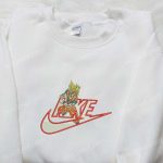 Goku Kameha x Nike Anime Embroidered Sweatshirt: Dragon Ball Shirt Perfect Family Gift