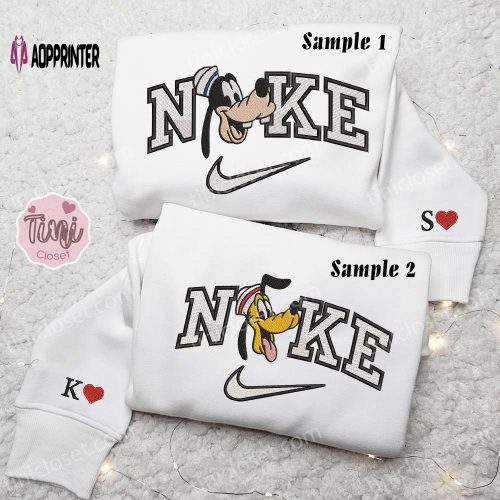 Hello Kitty & Pooh x Nike Embroidered Couple Shirt – Cartoon Shirt Inspired Hoodie