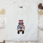 Goofy with American Glasses Embroidered Shirt – Disney Patriotic Shirts