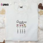 Personalized Grandma’s Garden Shirt & Mother’s Day Hoodie: Cute Gift for Grandmother