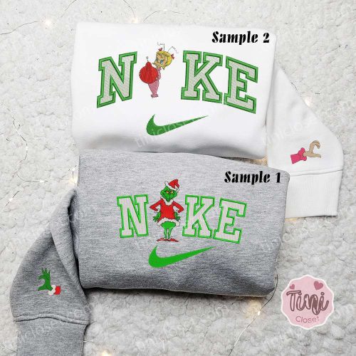 Grinch & Cindy Lou x Nike Couple Shirt Christmas Hoodie Nike Inspired Sweatshirt