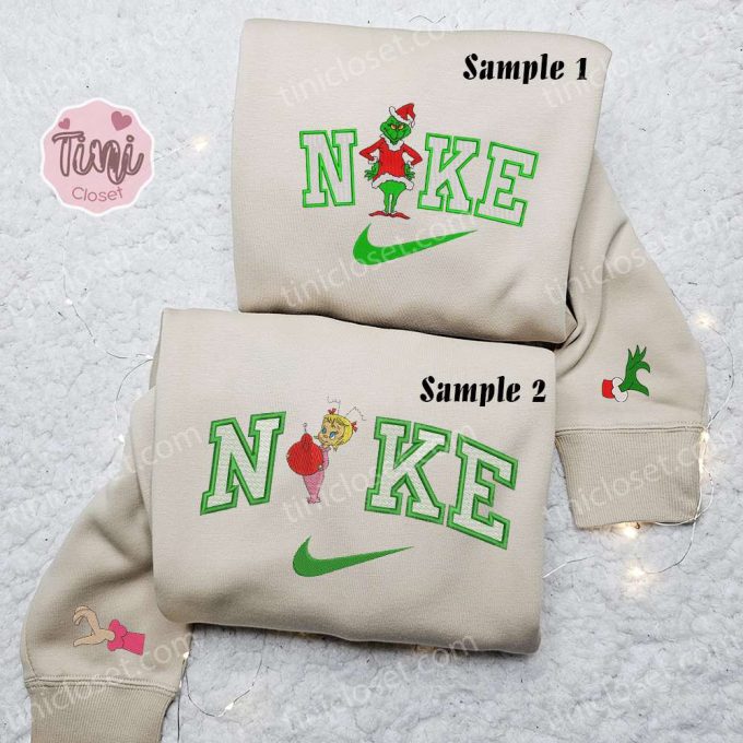 Grinch & Cindy Lou x Nike Couple Shirt Christmas Hoodie Nike Inspired Sweatshirt