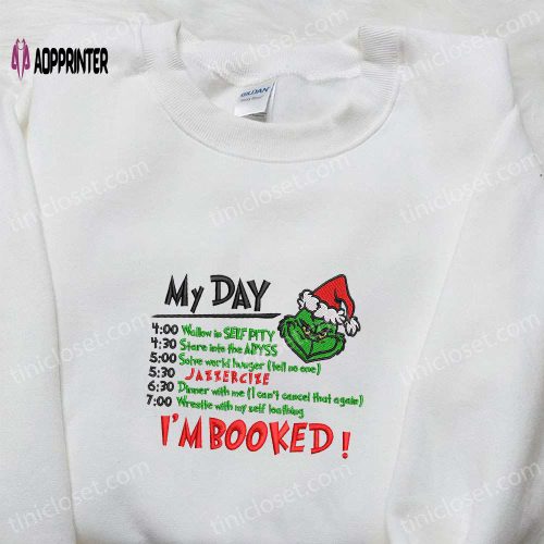 Grinch My Day I’m Booked Shirt & Christmas Hoodie: Perfect Family Gifts