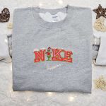 Grinch Snow x Nike Embroidered Shirt & Sweatshirt: Perfect Christmas Gifts for Family