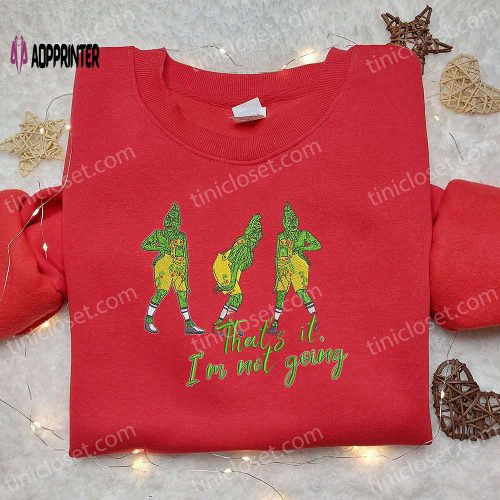 Grinch Embroidered Shirt & Hoodie: Best Family Christmas Gifts