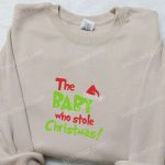 Grinch Baby Christmas Embroidered Shirt & Hoodie: Best Family Gifts