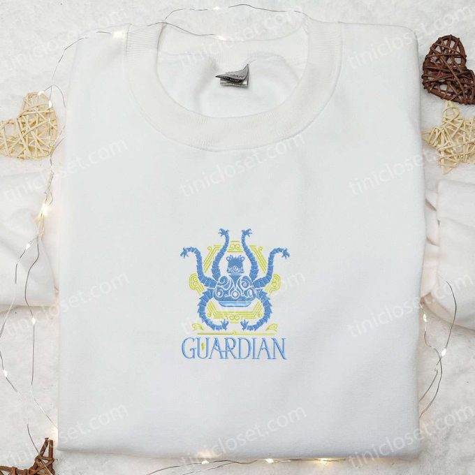 Guardian Zelda Sweatshirt: Embroidered Video Game Characters Hoodie – Best Family Gifts