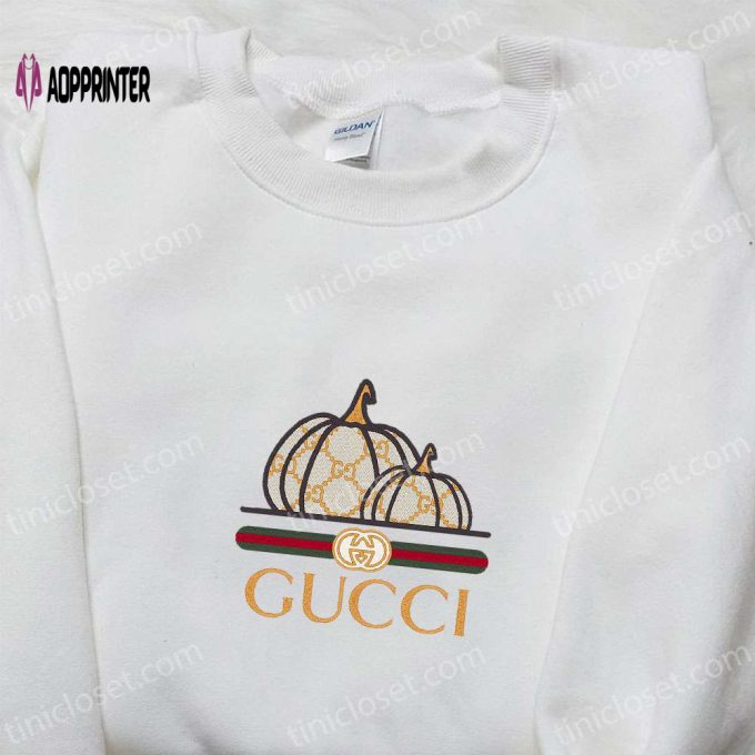 Spooky Gucci Pumpkin Logo Shirt & Halloween Hoodie – Perfect Family Gifts