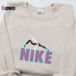 Gwen Stacy x Nike Cartoon & Marvel Comic Embroidered Sweatshirt: Unique Nike-Inspired Shirt