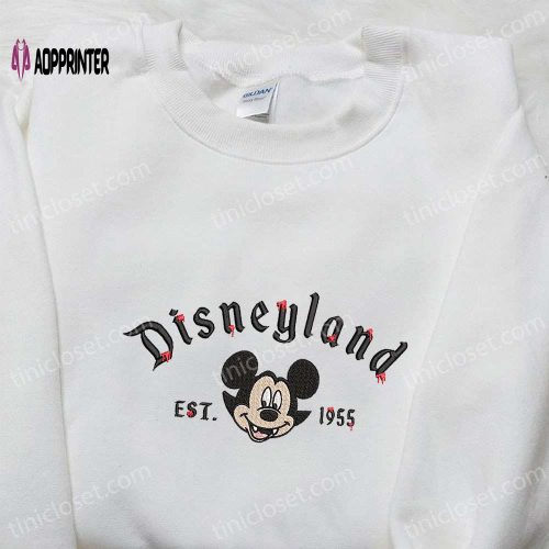 Halloween Mickey Est 1928 Embroidered Shirt: Best Disney Family Gift