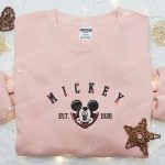 Halloween Mickey Est 1928 Embroidered Shirt: Best Disney Family Gift