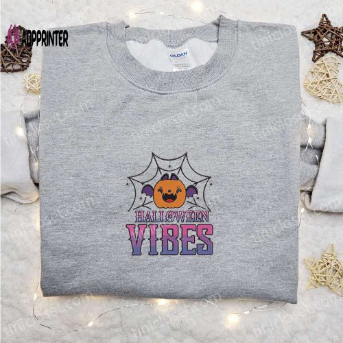 Hocus Pocus Witch Crystal Ball Embroidered Sweatshirt – Best Halloween Gift Idea for a Spooky Halloween!