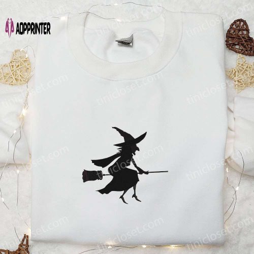 Spooky Halloween Witch Silhouette Shirt – Perfect Spirit T-shirt for Halloween Lovers