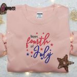 Celebrate 4th of July with Happy Embroidered Shirt – Perfect National Day Gift Best Patriotic Shirts