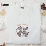 Halloween Mickey Minnie Mummy Embroidered Shirt: Best Disney Gift for Family