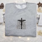 He Is Risen Cross Jesus Embroidered Shirt Disney Characters Hoodie Thanksgiving Gift Ideas