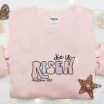 He Is Risen Embroidered Shirt & Thanksgiving Day Hoodie – Best Holiday Gift Ideas!