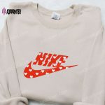 Custom Heart x Nike Embroidered Sweatshirt – Best Valentine s Day Gift