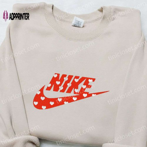 Giraffe Pattern x Nike Embroidered Sweatshirt – Custom Shirt Perfect Family Gift