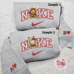 Hello Kitty & Pooh x Nike Embroidered Couple Shirt – Cartoon Shirt Inspired Hoodie