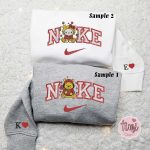 Hello Kitty & Pooh x Nike Embroidered Couple Shirt – Cartoon Shirt Inspired Hoodie