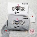 Hello Kitty Batman & Catwoman x Nike Embroidered Couple Shirt: Cute Cartoon & Inspired Hoodie