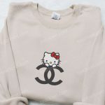 Hello Kitty Logo Embroidered Shirt: Cute & Stylish Brand Apparel