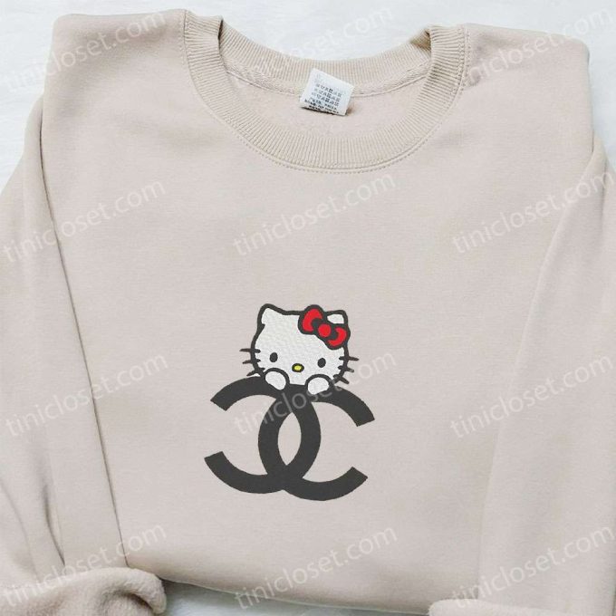 Hello Kitty Logo Embroidered Shirt: Cute & Stylish Brand Apparel