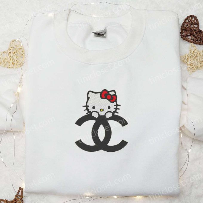 Hello Kitty Logo Embroidered Shirt: Cute & Stylish Brand Apparel