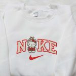 Hello Kitty Christmas Reindeer x Nike Embroidered Shirt – Nike Inspired Sweatshirt Perfect Christmas Gift for Family