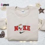 Hello Kitty Christmas x Nike Cartoon Embroidered Sweatshirt: Best Merry Christmas Gift Idea