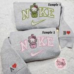 Hello Kitty Grinch x Nike Embroidered Couple Shirt – Festive Christmas Hoodie