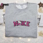 Hello Kitty Heart x Nike Cartoon Embroidered Tshirt: Cute & Stylish Hello Kitty & Nike Inspired Shirt