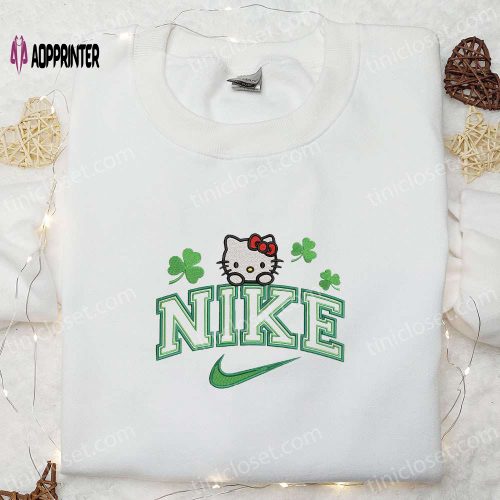 Batz-Maru Shamrocks x Nike Embroidered Shirt & Anime Hoodie: The Best St Patrick’s Day Gift!