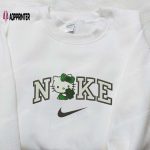 Hello Kitty x Nike Embroidered Shirt: Four-Leaf Clover Design Cute Gift for Daughter