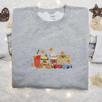 Halloween Embroidered Shirt: Horror Latte Coffee Cars – Funny & Best Gifts for Family