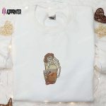 Halloween Horror Latte Embroidered Shirt: Best Family Gifts