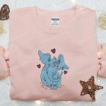 Horton Elephant Hearts Shirt & Dr Seuss Hoodie – Best Cartoon Embroidered Gift