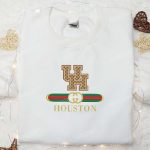 Houston Cougars x Gucci Embroidered Shirt & NCAA Sports Hoodie: Perfect Gift Idea