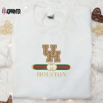 Houston Cougars x Gucci Embroidered Shirt & NCAA Sports Hoodie: Perfect Gift Idea