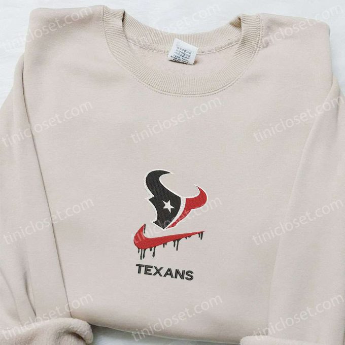 Houston Texans x Nike Swoosh Drip Shirt & NFL Sports Hoodie: Top Gift Ideas