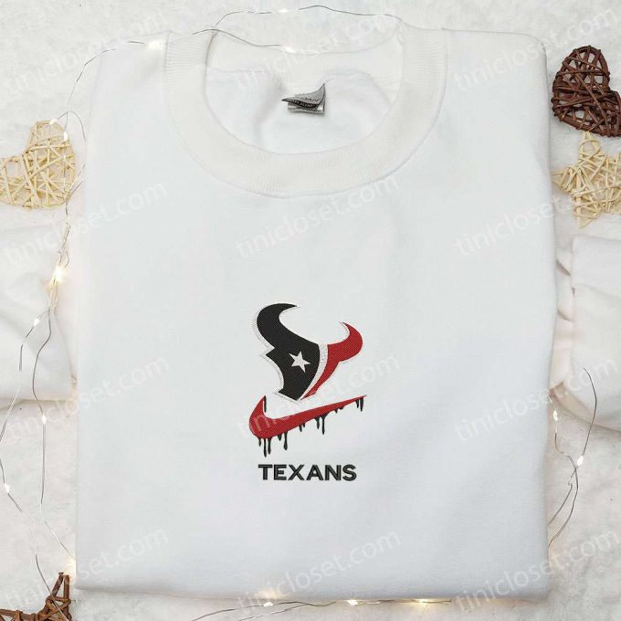 Houston Texans x Nike Swoosh Drip Shirt & NFL Sports Hoodie: Top Gift Ideas