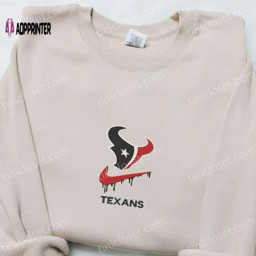 Houston Texans x Nike Swoosh Drip Shirt & NFL Sports Hoodie: Top Gift Ideas