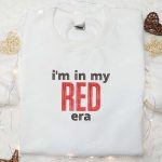 Red Era Embroidered Shirt & Celebrity Hoodie: Best Music Gift for Fans